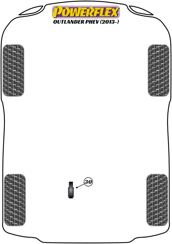 Rear Motor Mount Front Bush Inc. Bracket Outlander, road