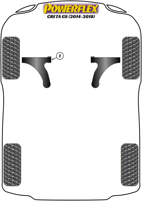 Front Wishbone Front Bush Creta GS, Elantra Models, i30 Models, i40, Ioniq AE, Kona inc N, Veloster Models, Cee'd/Proceed/XCeed Models, Cerato Models, Niro DE, Soul Models, road