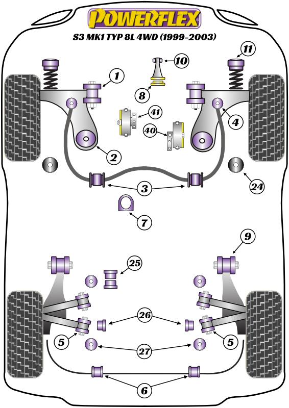 Upper Engine Mount Insert (Diesel) A3 / S3 / RS3, TT Models, Leon Models, Toledo, Octavia, Beetle Models, Bora Models, Golf, road