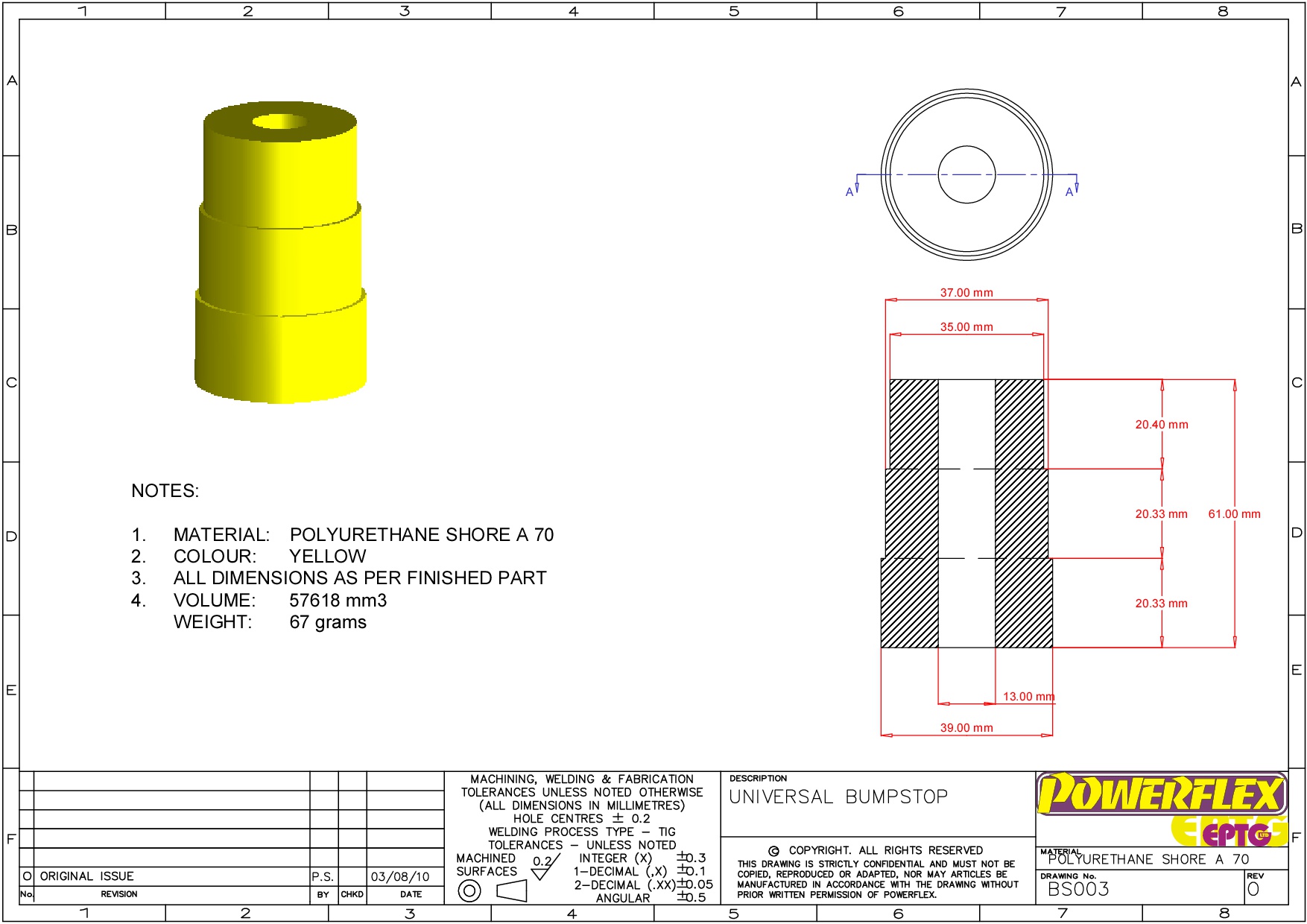 Bump Stop, Universal Bumpstops, road
