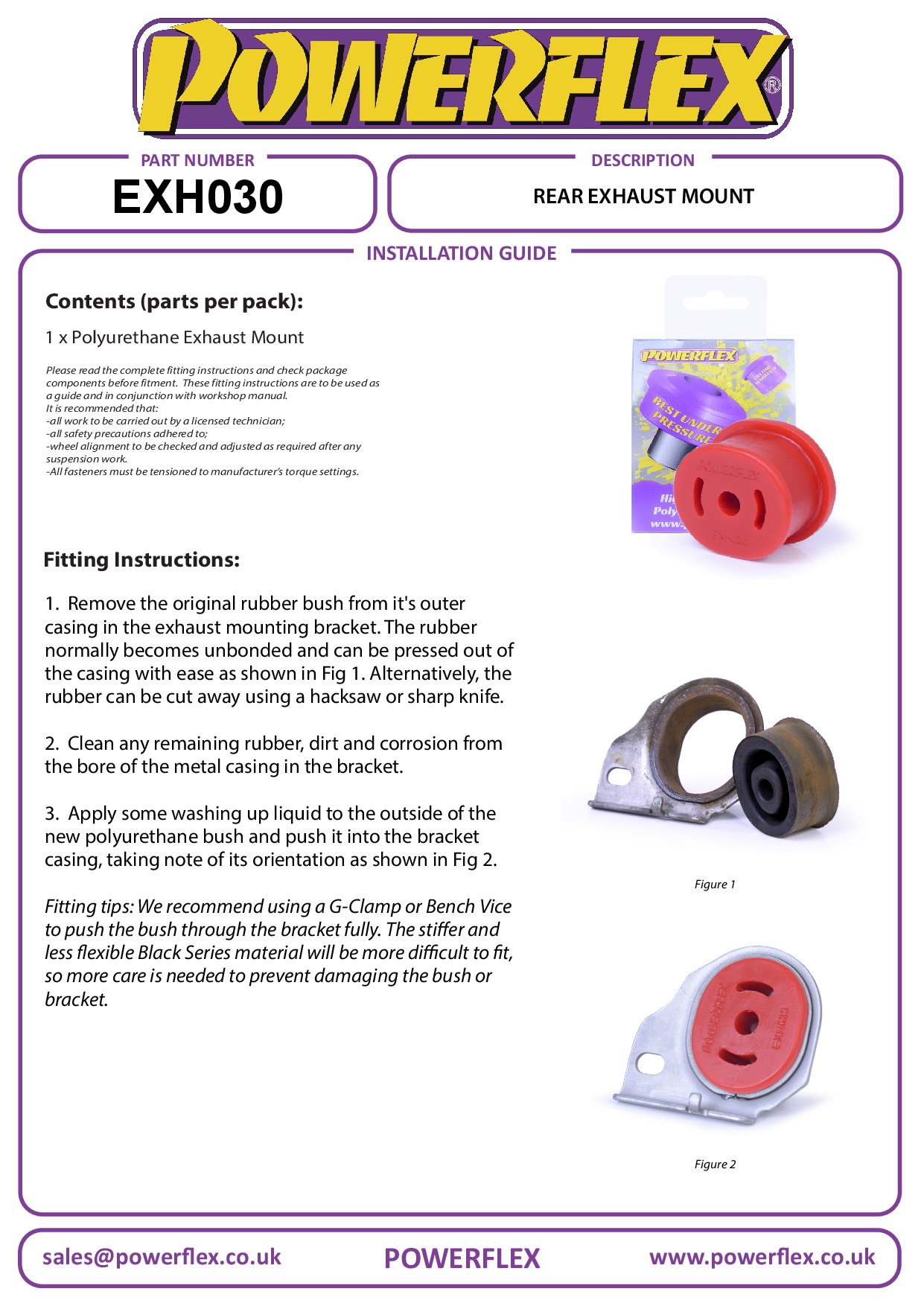Rear Exhaust Mount Cascada, EXHAUST MOUNTS, Cascada, 9-5 YS3E, ASTRA MODELS, Cascada, Insignia Models, Zafira Models, black