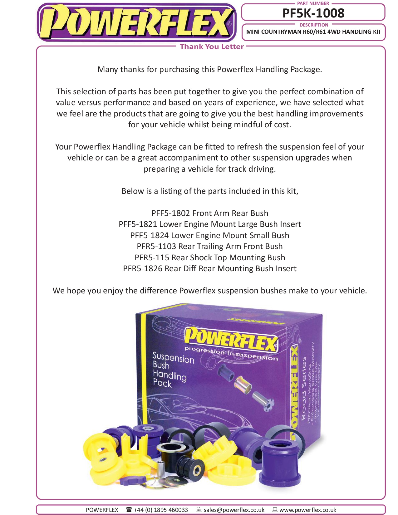 Mini Countryman R60/R61 4WD Handling Packs, R60 Countryman Gen 1, R61 Paceman, straat