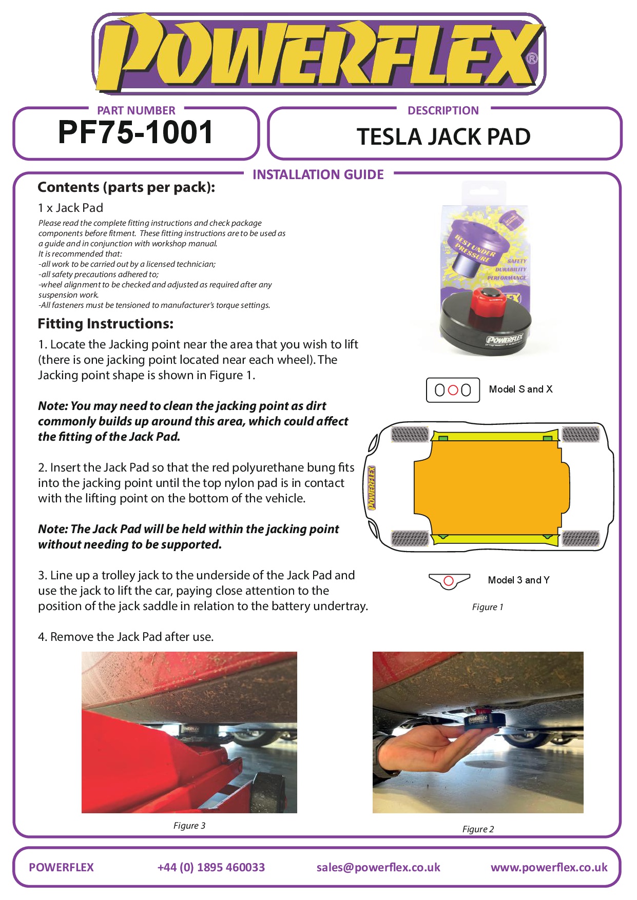 Porsche 992 / Tesla Jack Pad Adaptor Jack Pads, 911 992, Model 3, Model S, Model X, Model Y (2020 - ON), road