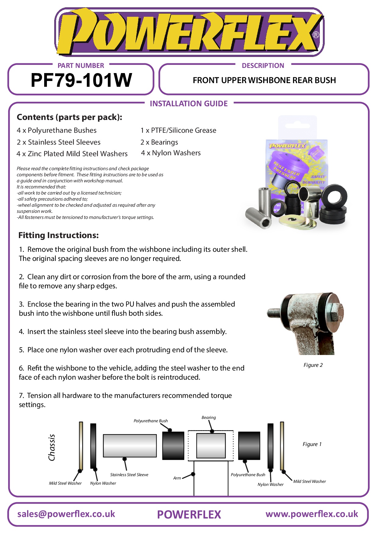 Front Upper Wishbone Rear Bush Cerbera, Sagaris (2004 - 2006), T350 (2002 - 2006), Tamora (2002 - 2006), Tuscan, road