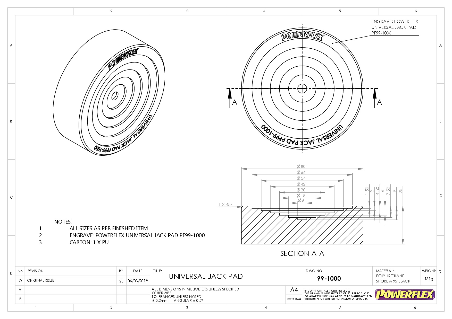 Universele Jack Pad-adapter Jack Pads, straat