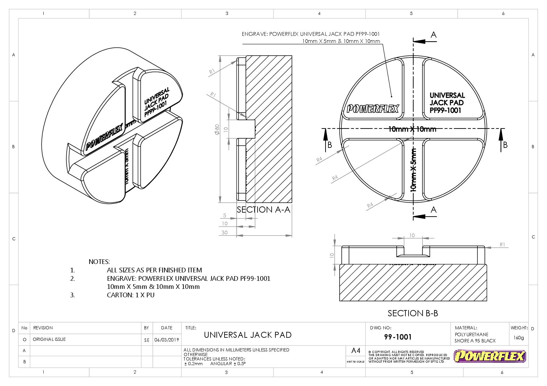 Universal Jack Pad Adaptor Jack Pads, road