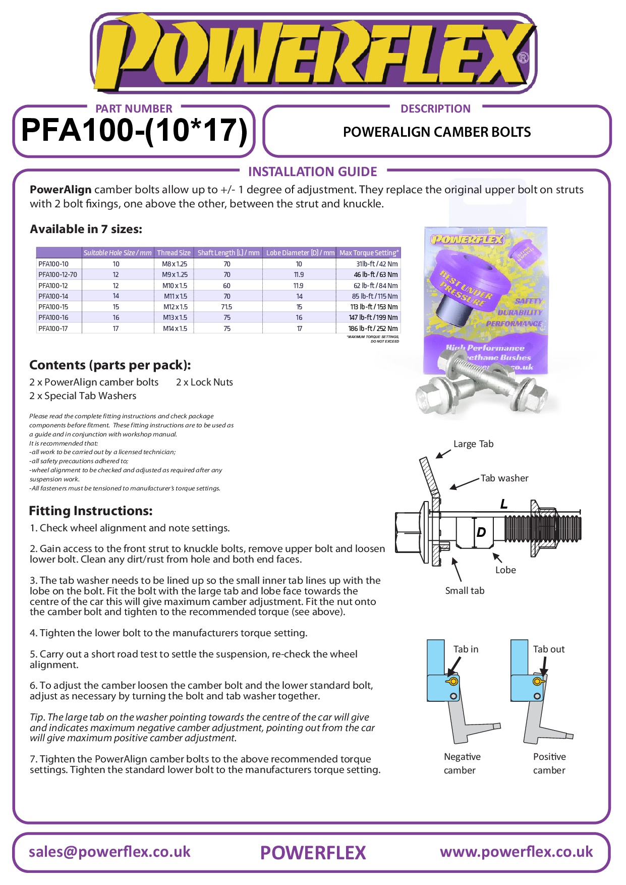 PowerAlign Camberboutset (14 mm) 80 / 90 - inc S2/RS2 & Quattro, Camber Bolts, Neon, PT Cruiser, SRT4 (2003 - 2005), Voyager / Grand Voyager, Avenger, Caliber, Civic Models, CR-V Models, Element, Integra Models, Jazz / Fit Models, Elantra Models, i30 Mode
