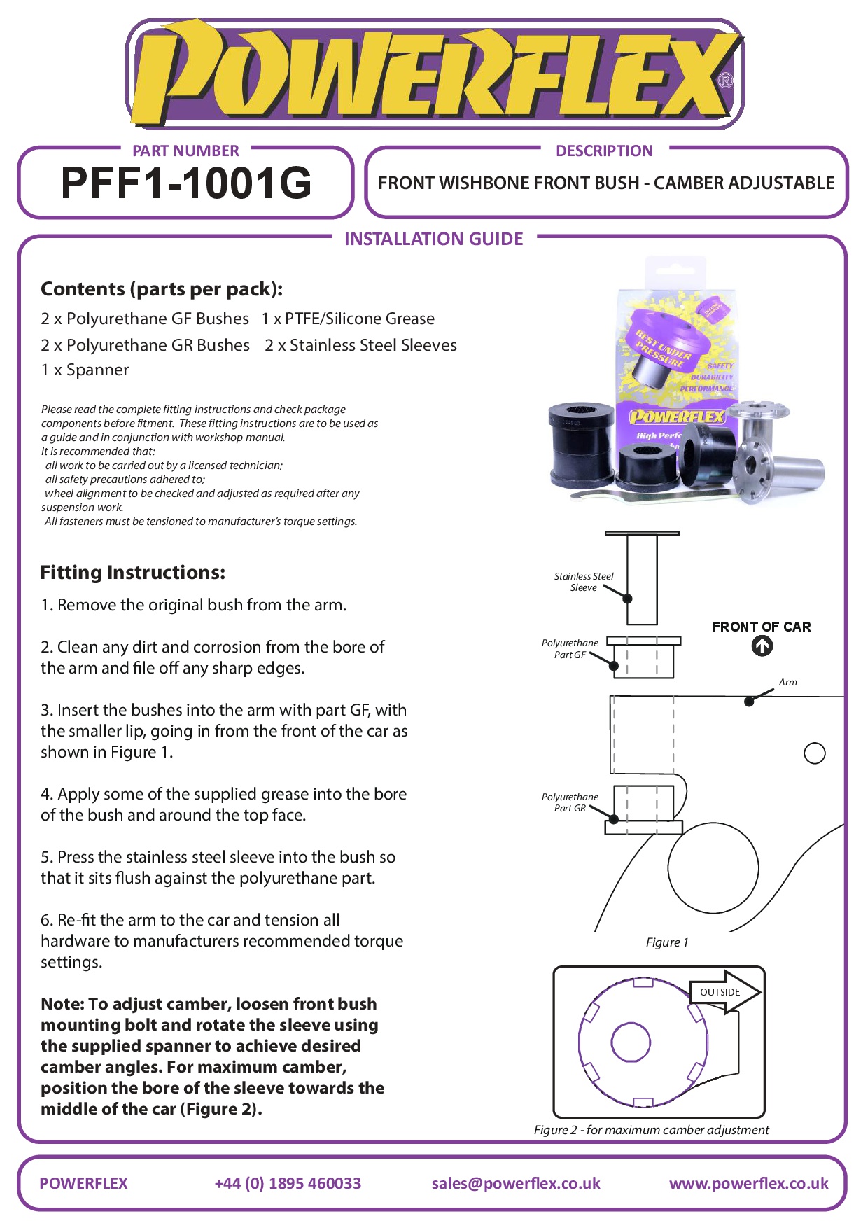 Front Arm Front Bush Camber Adjustable Giulietta 940, black