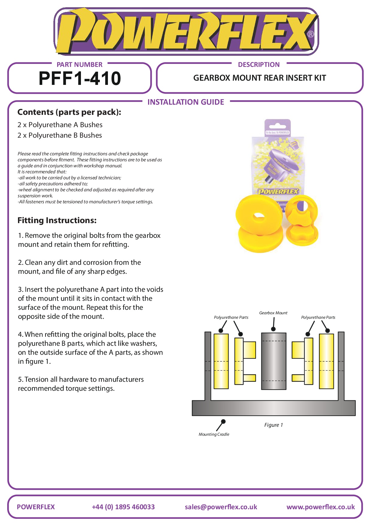 Versnellingsbakmontageset voor achterste inzetstuk 105/115 Guilia, GT, GTA, GTV, 105/115 Spider all series, heritage