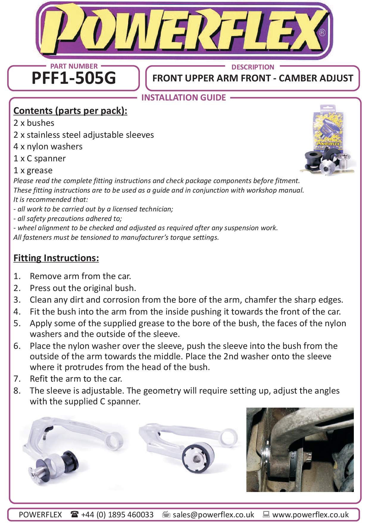 Voorste bus voor bovenarm, verstelbaar 159, Brera 939, Spider 939, straat