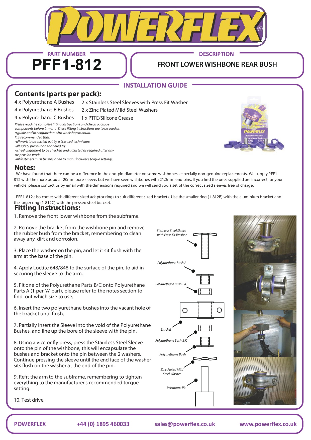 Voorste onderste draagarm achterbus 147, black