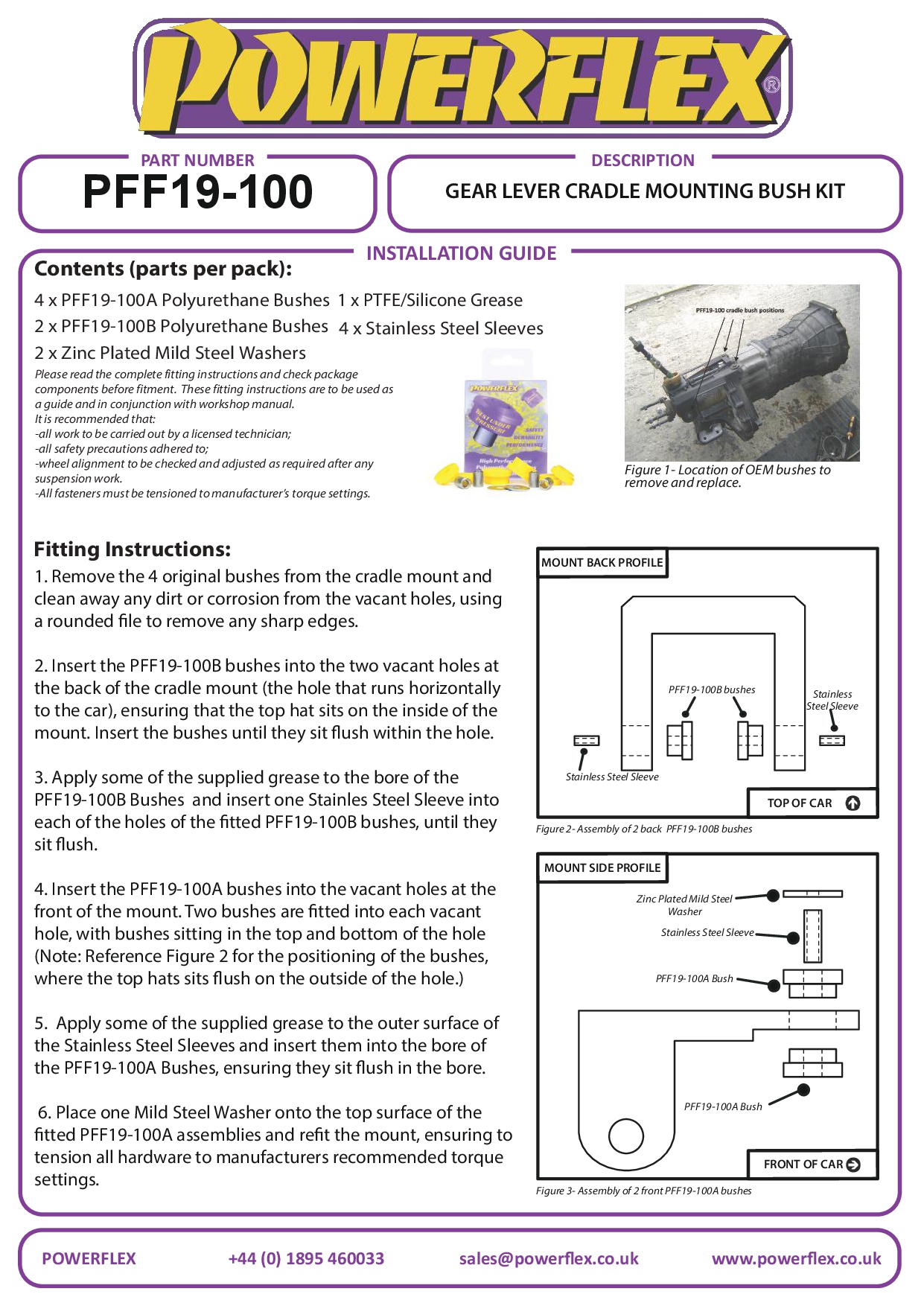 Gear Lever Cradle Mount Kit Escort Models, MK3 Granada inc. Scorpio, Sierra Models, road