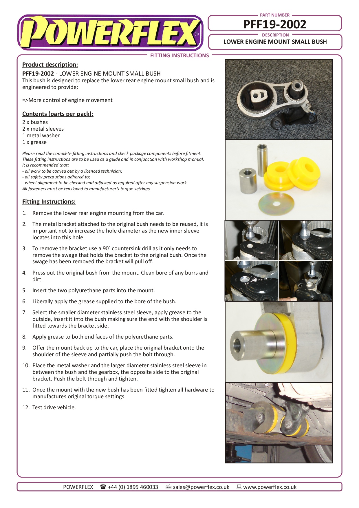 Lower Engine Mount Small Bush 30mm Oval Bracket Fiesta Models, Fusion, Mazda 2 (2003 - 2007), black