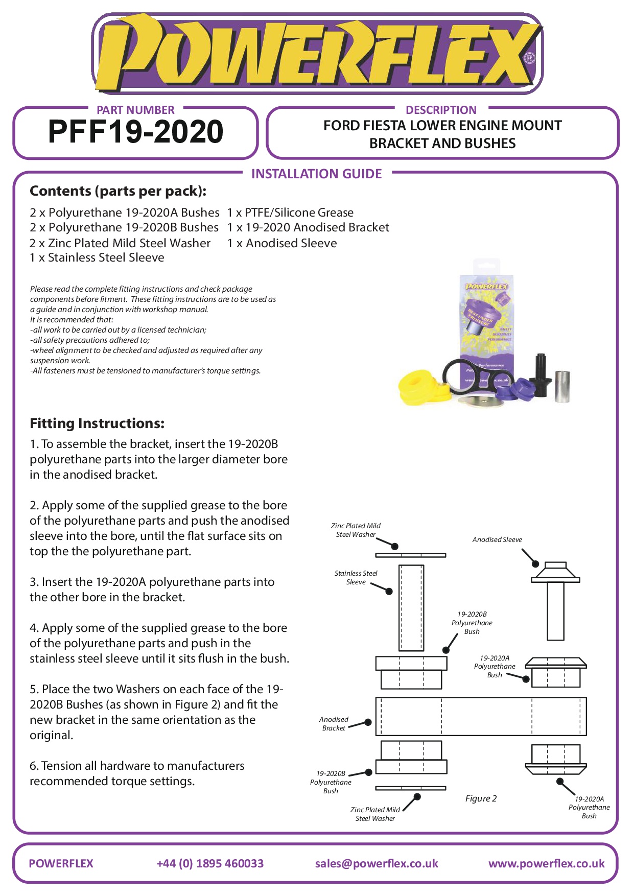 Lower Torque Mount, Fast Road/Track Fiesta Models, Fusion, Mazda 2 (2003 - 2007), road
