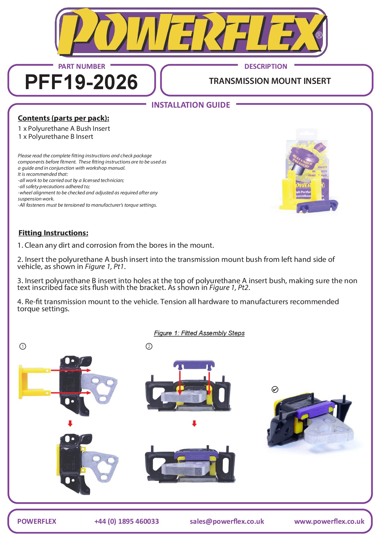 Inzetstuk bovenste transmissiesteun Fiesta Models, black