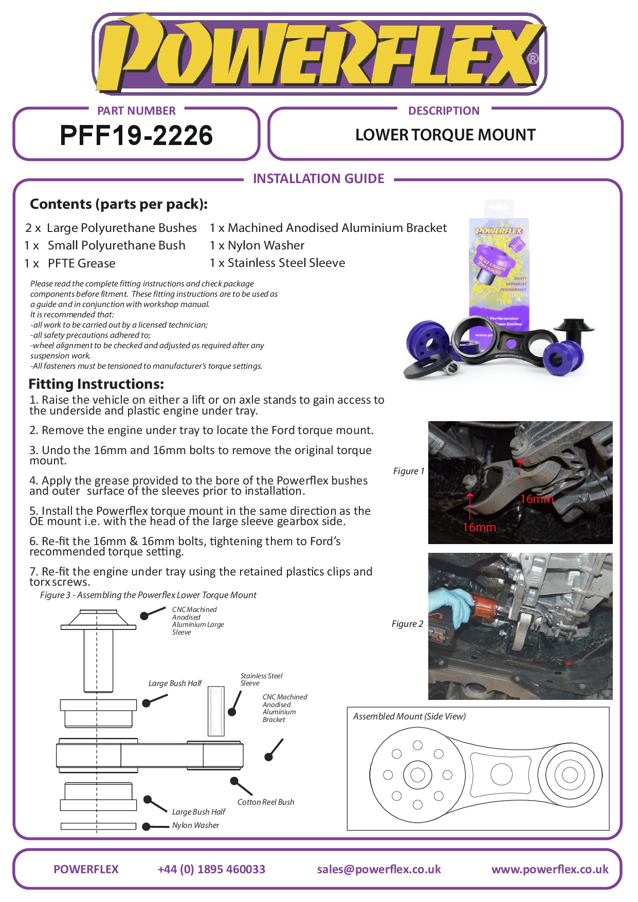 Lagere koppelmontage, gebruik op trackbanden Fiesta Models, Puma, black