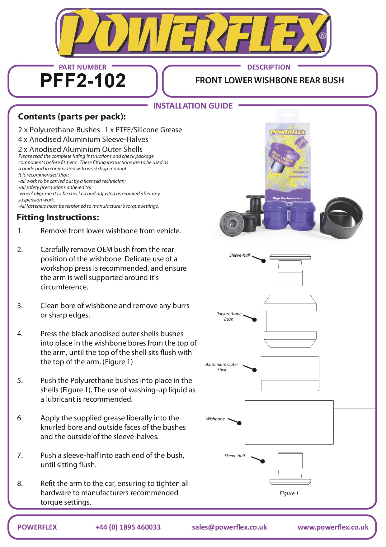 Front Lower Wishbone Rear Bush DB9, DBS V12, V12 ZAGATO, V8 & V12 Vantage, Virage, black