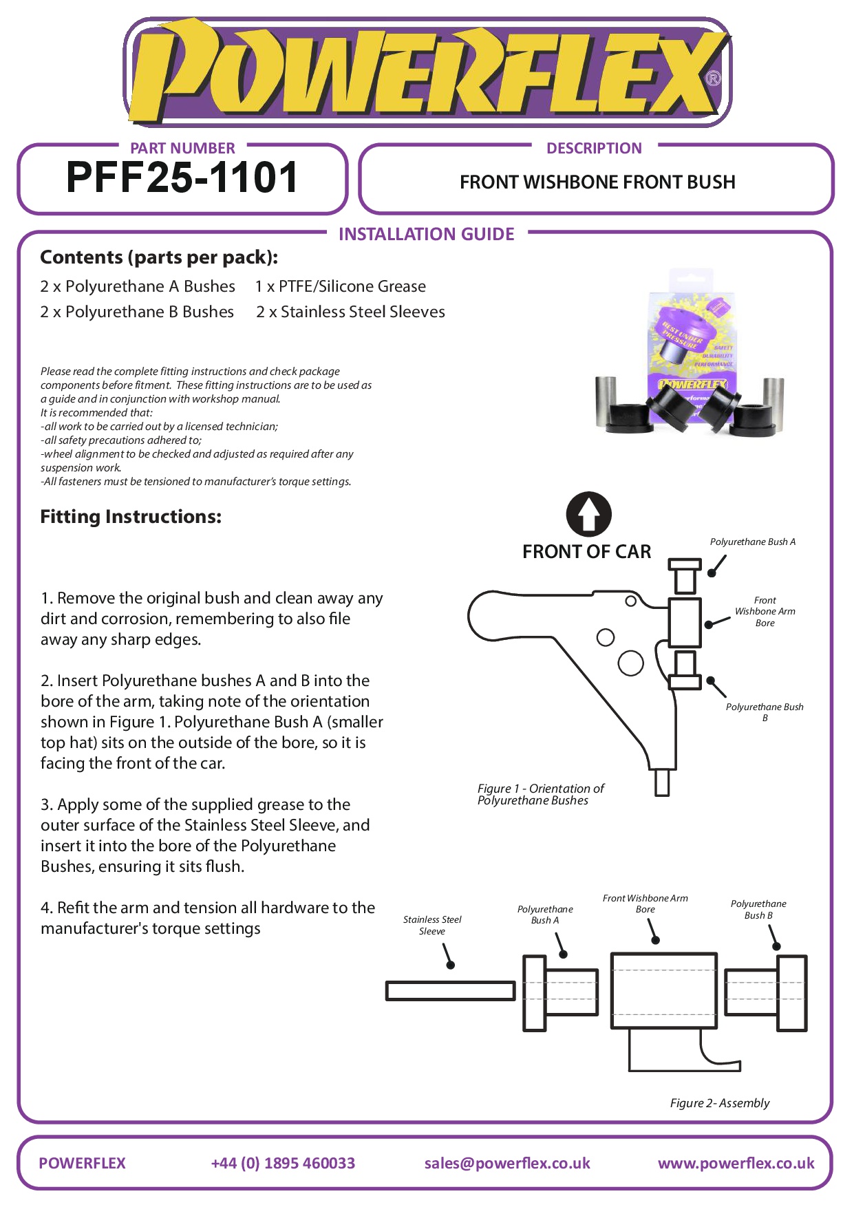 Voorste draagarm voorste bus Civic Models, black