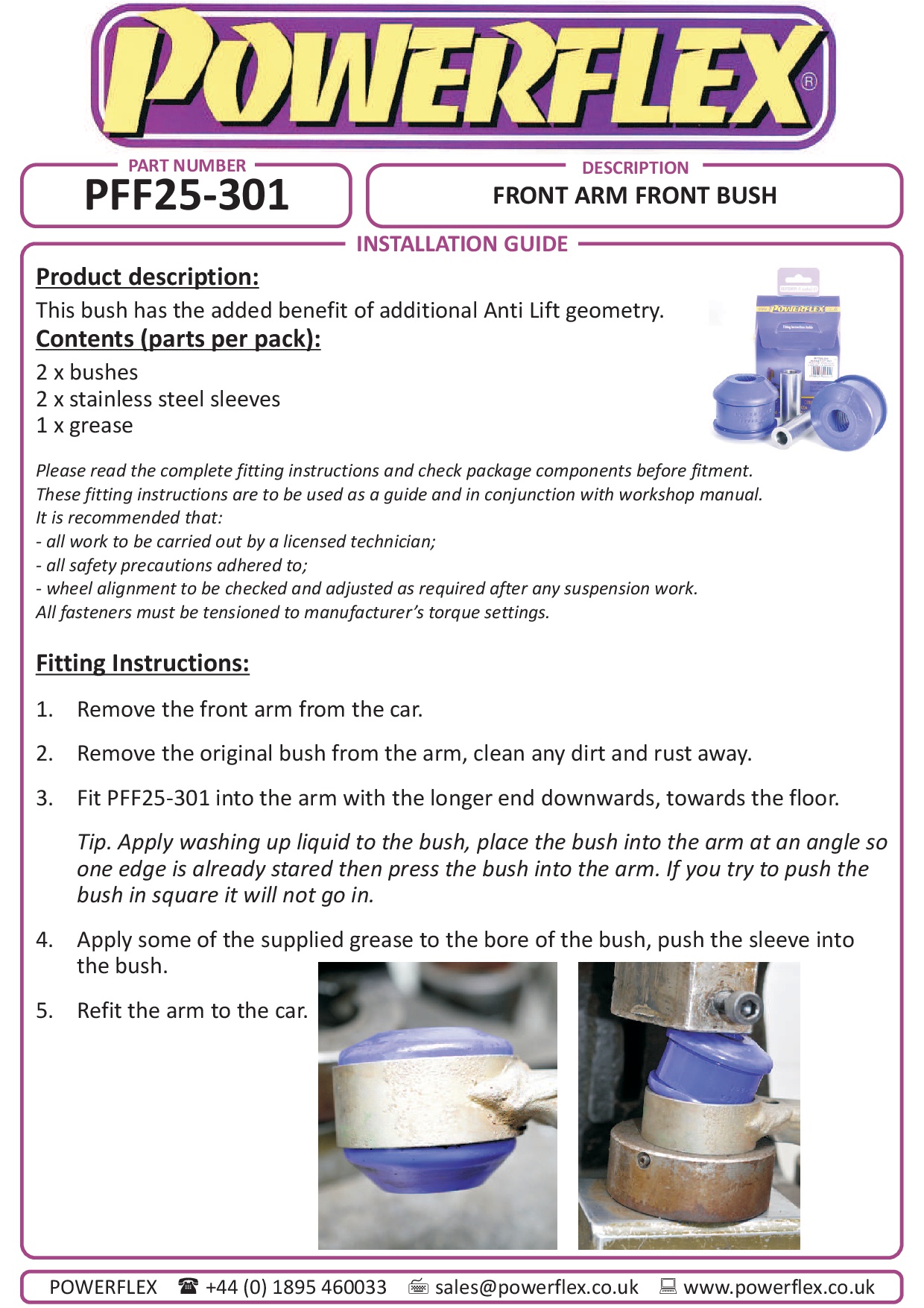Voorste onderarm voorste bus Civic Models, CR-V Models, Element, Integra Models, straat