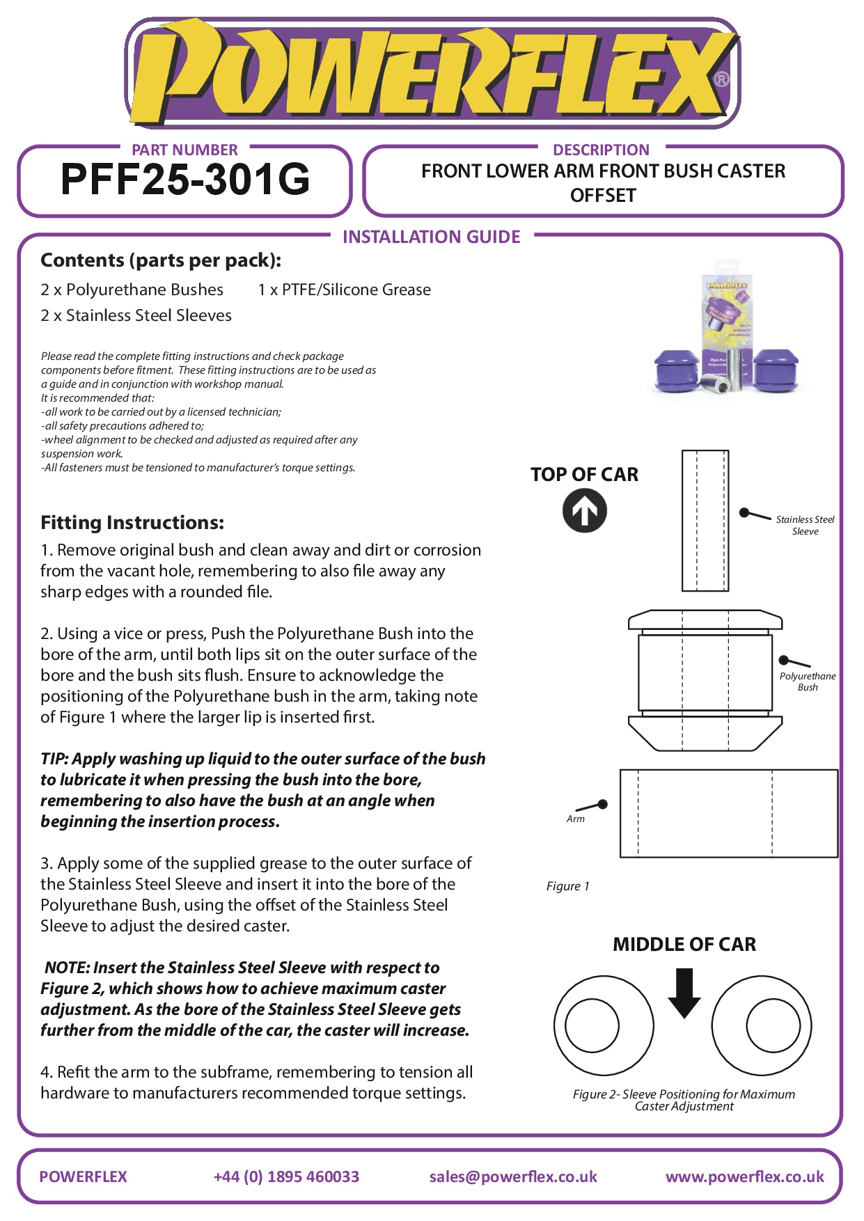 Voorste onderarm Voorste bus caster offset Civic Models, CR-V Models, Element, Integra Models, black