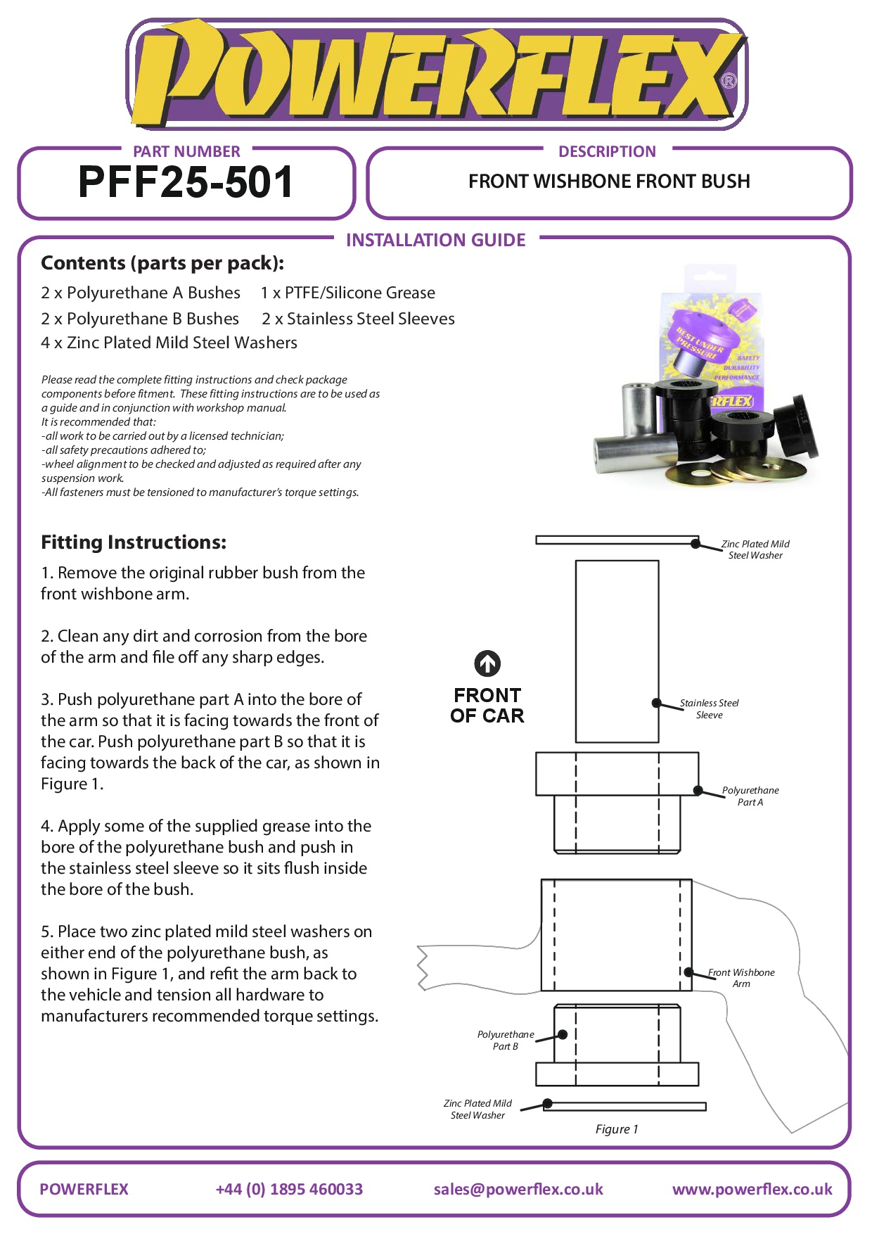 Voorste draagarm voorste bus Civic Models, straat