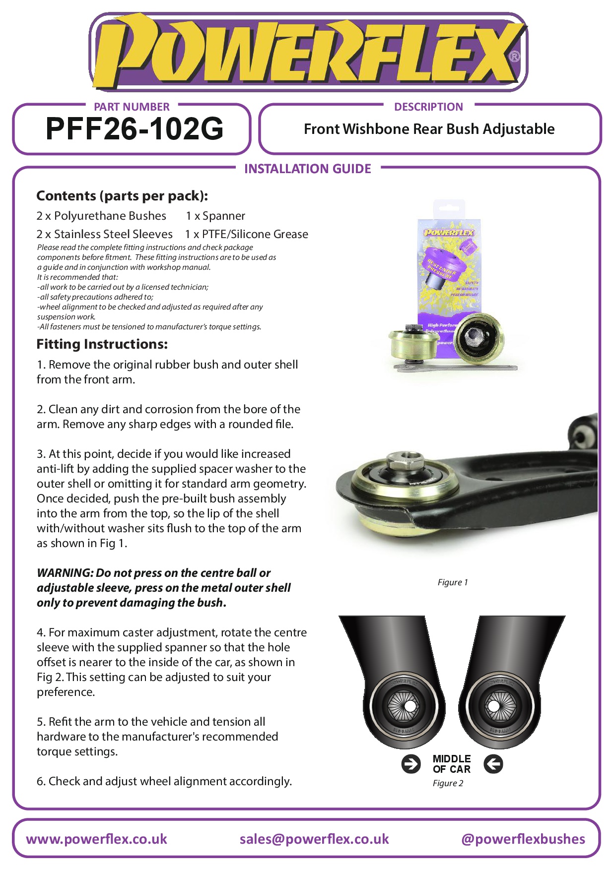 Voorste draagarm Achterbus Antilift en casterafstelling Elantra Models, i30 Models, Kona inc N, Veloster Models, Cee'd/Proceed/XCeed Models, black