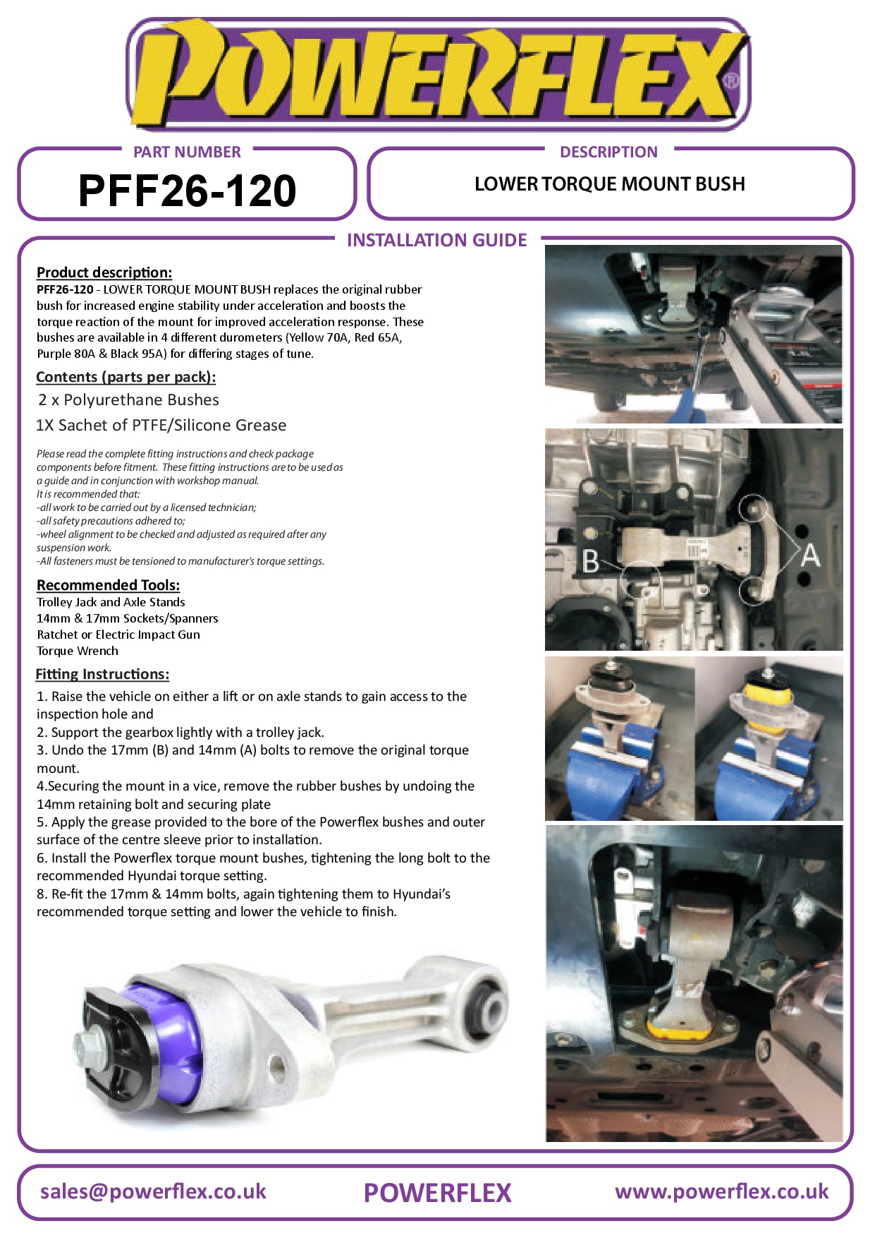 Lagere koppelmontagebus - Fast Road Elantra Models, i20 Models, i30 Models, Kona inc N, Veloster Models, Cee'd/Proceed/XCeed Models, straat