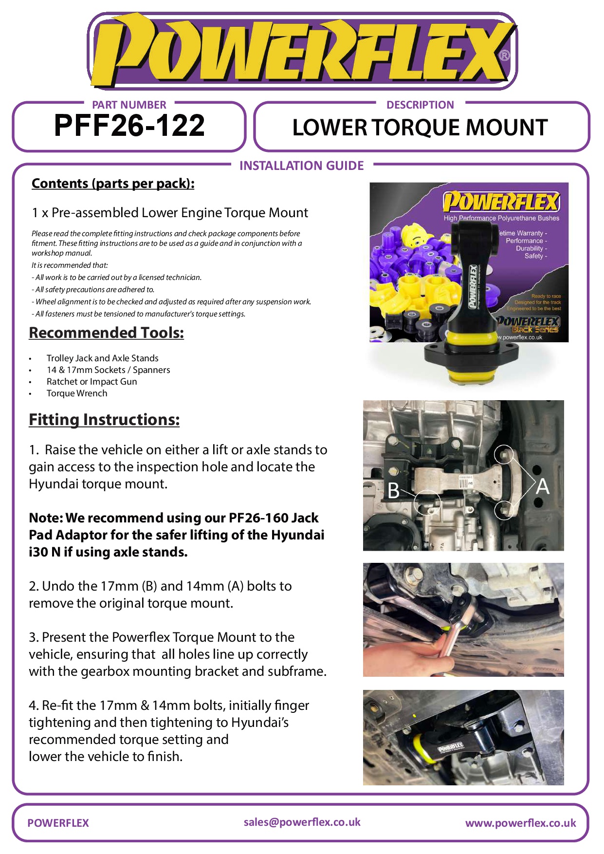 Lagere koppelmontage - Snelle weg/baan i20 Models, straat