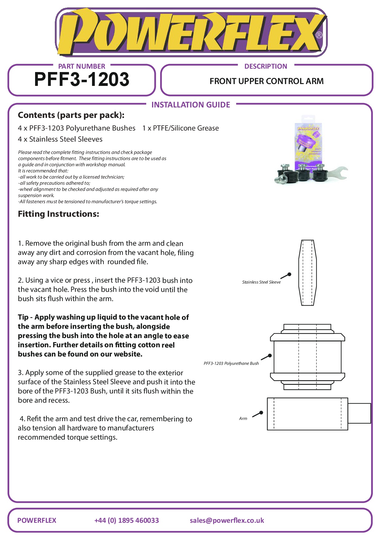 Front Upper Control Arm Bush A4 / S4 / RS4, A5 / S5 / RS5, A8 / S8, road