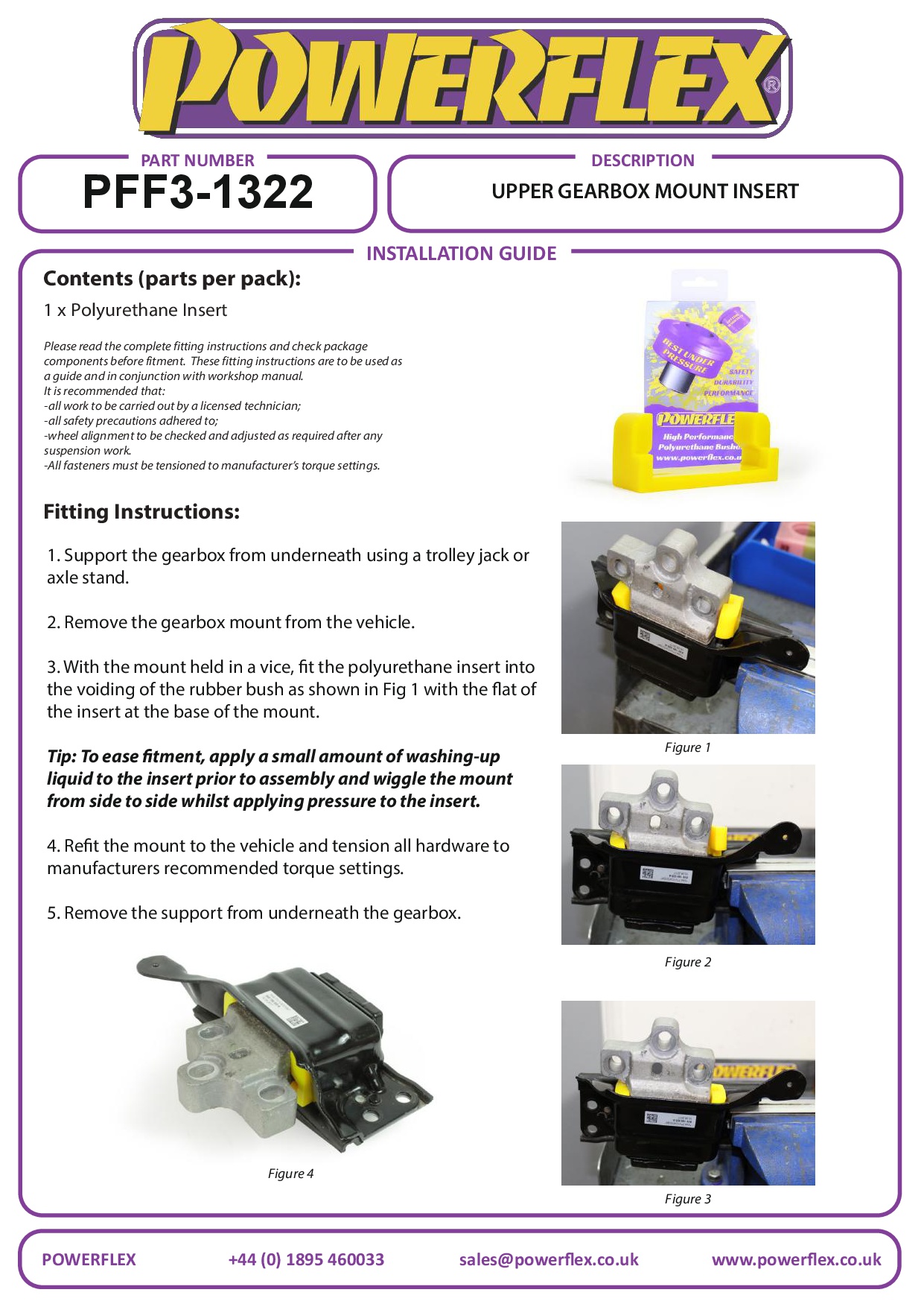 Inzetstuk bovenste versnellingsbakbevestigingsbus A3 / S3 / RS3, TT Models, straat