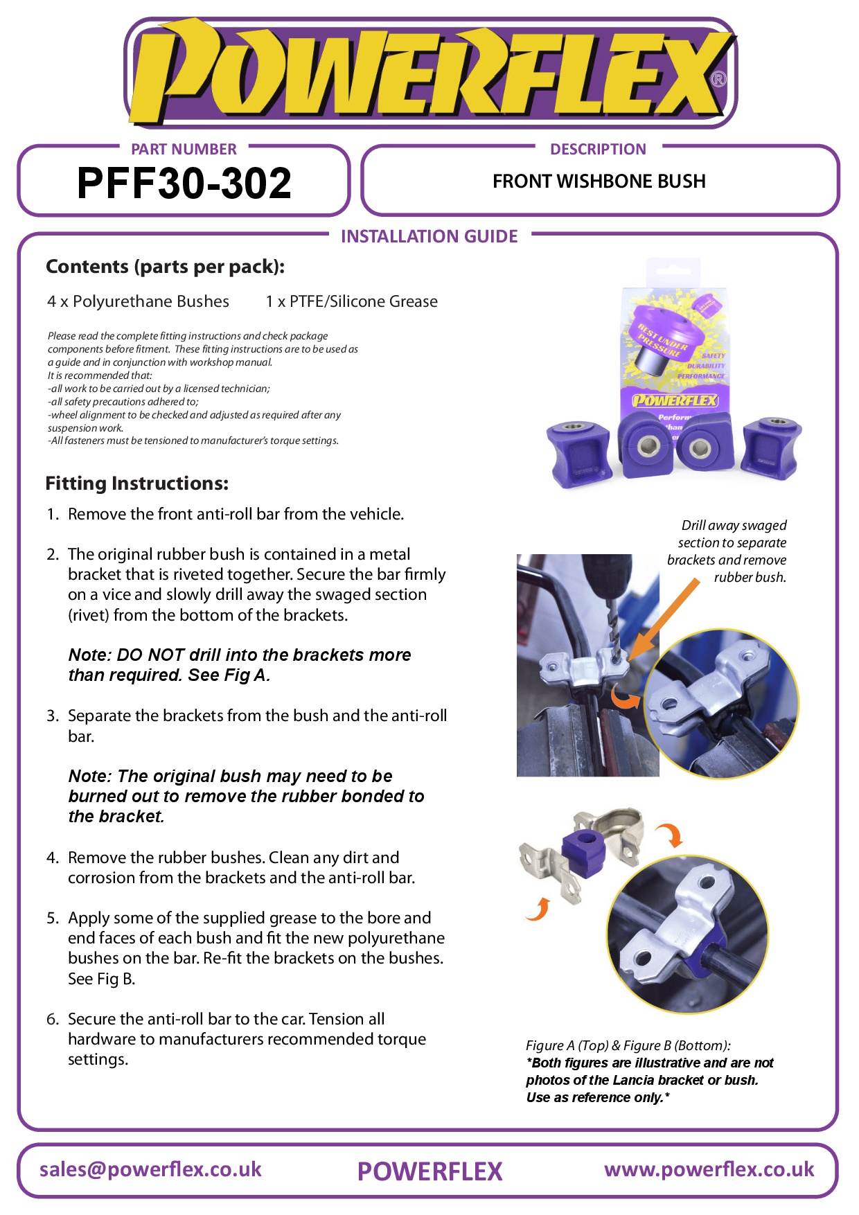Front Wishbone Bush Delta 1600 GT & HF Turbo 2WD, Delta HF Integrale inc Evo, road
