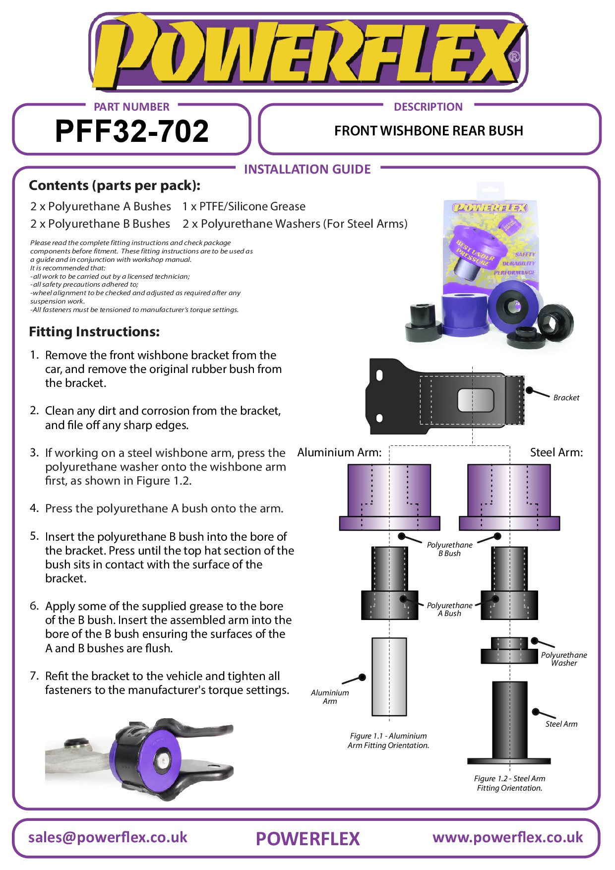 Front Wishbone Rear Bush Discovery, Range Rover inc Sport, Evoque & Classic, road