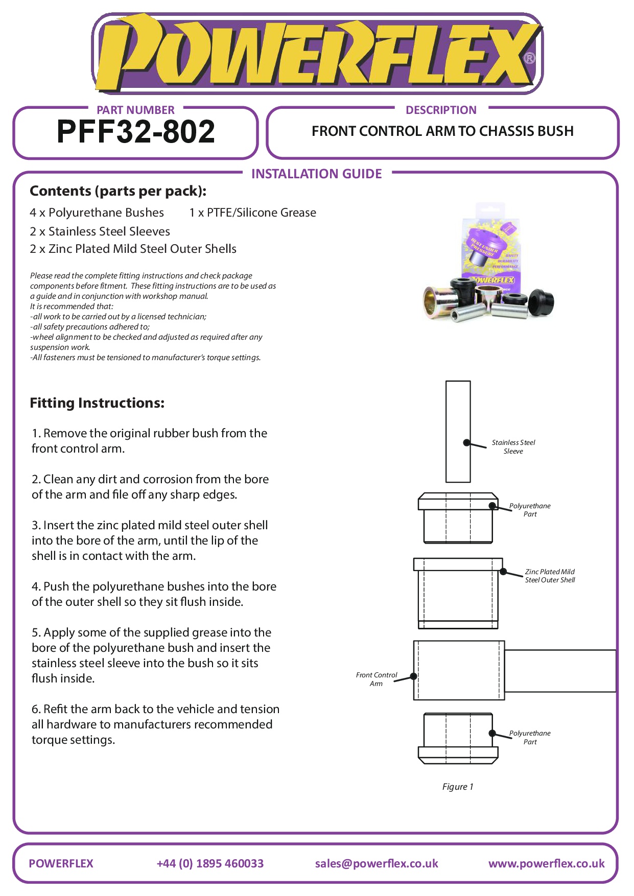Front Control Arm to Chassis Bush Range Rover inc Sport, Evoque & Classic, road