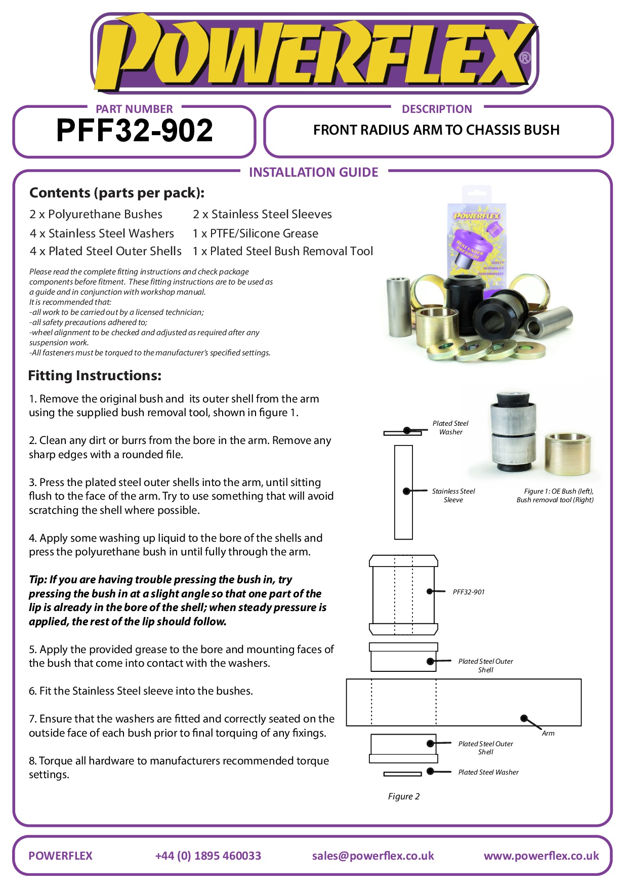 Track Control Arm Inner Bush Defender, Discovery, Range Rover inc Sport, Evoque & Classic, road