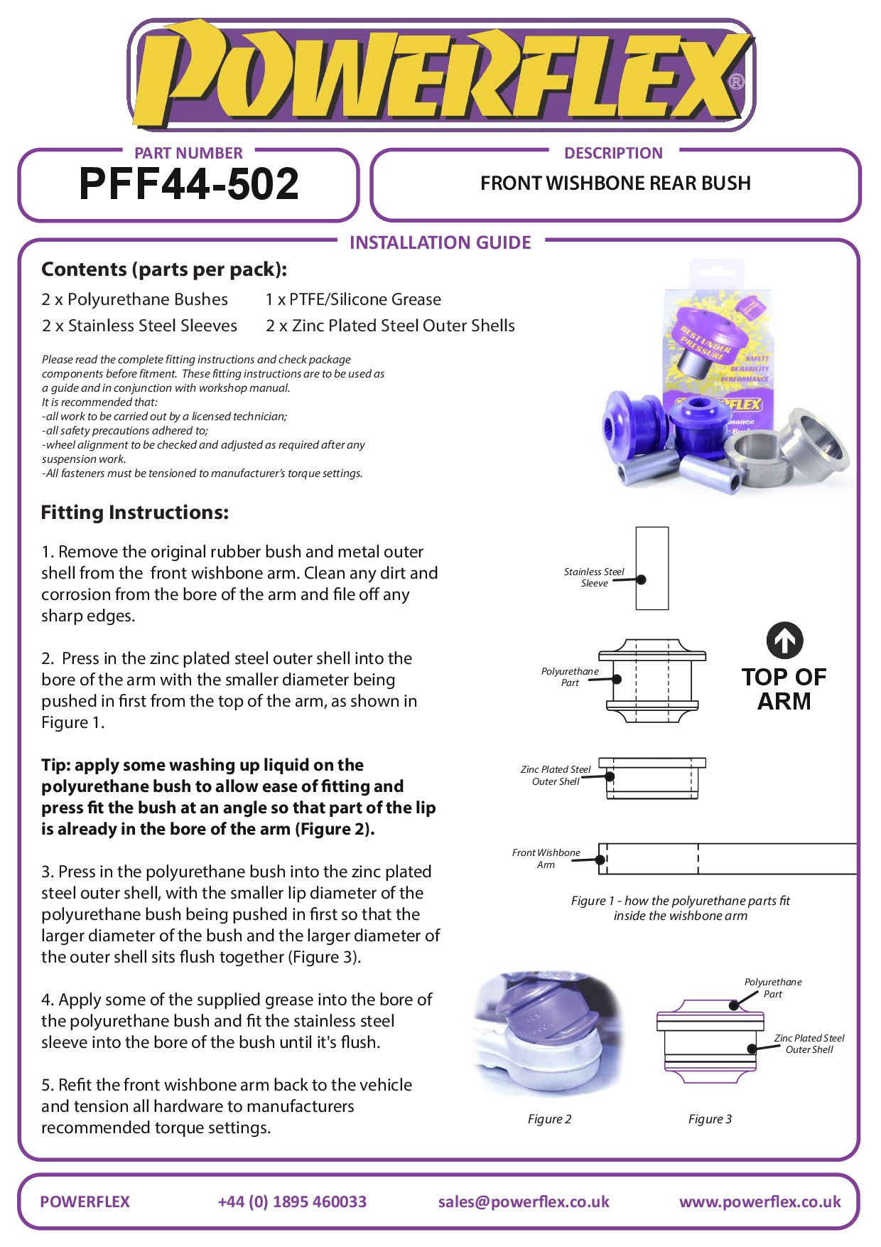 Front Wishbone Rear Bush Colt, ForFour 454 (2004 - 2006), road