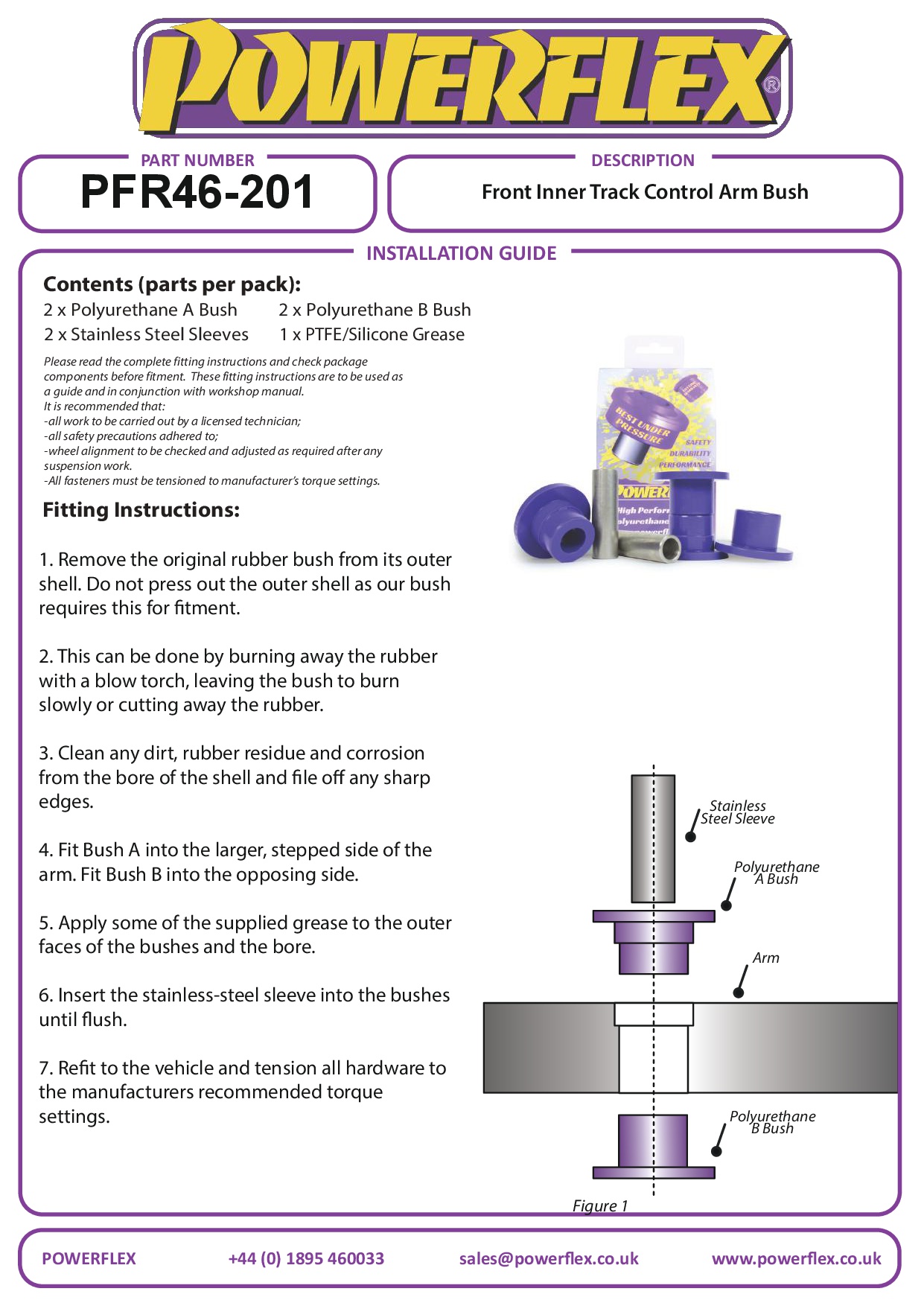 Front Track Control Arm Inner Bush SILVIA 200SX - S13, S14, & S15, road