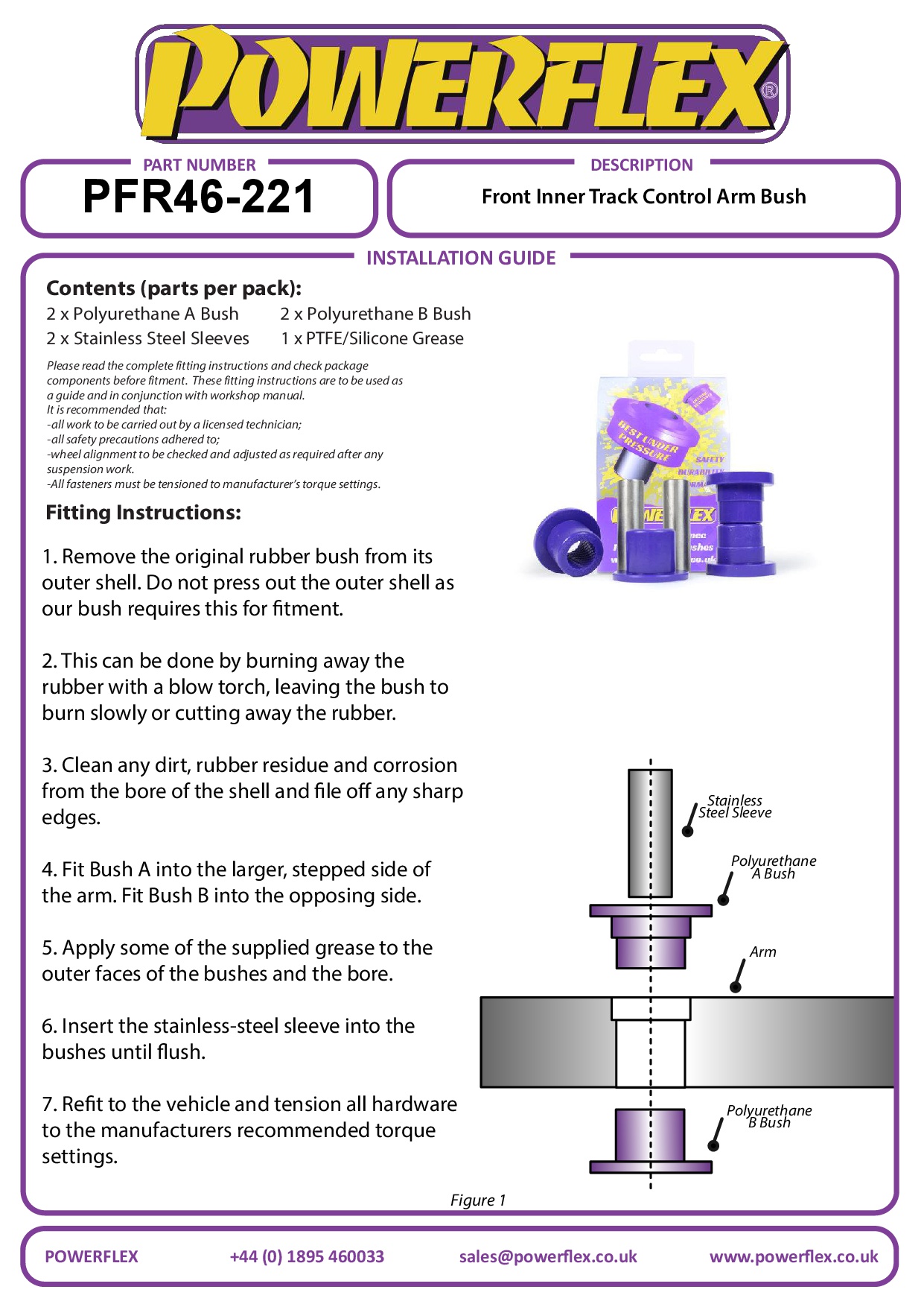 Front Track Control Arm Inner Bush SILVIA 200SX - S13, S14, & S15, road
