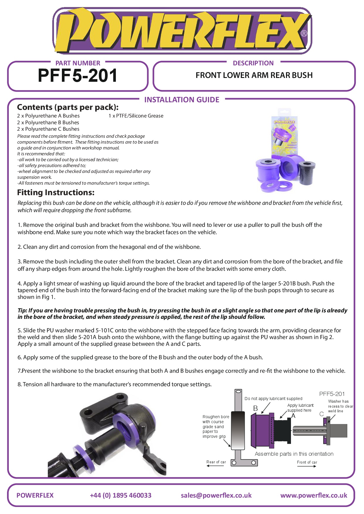 Voorste draagarm, achterste bus R55 Clubman Gen 1, R56/57 Gen 2, R58 Coupe, R59 Roadster, black