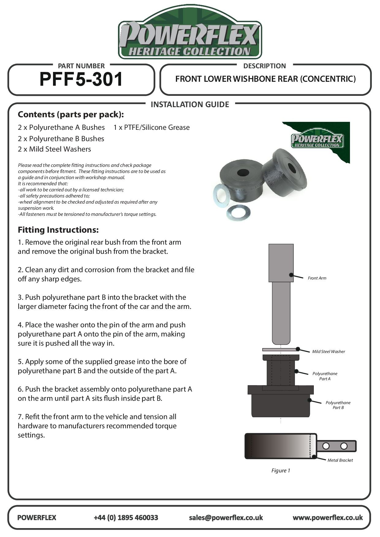 Front Lower Wishbone Rear Bush (Concentric) 3 Series, Z Series, heritage