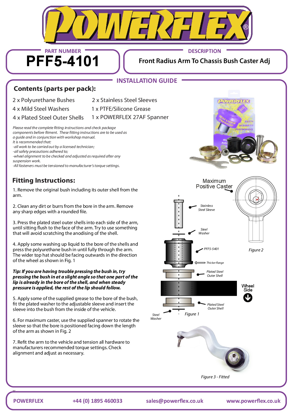 Front Radius Arm To Chassis Bush 1 Series, 2 Series, 3 Series, 4 Series, road