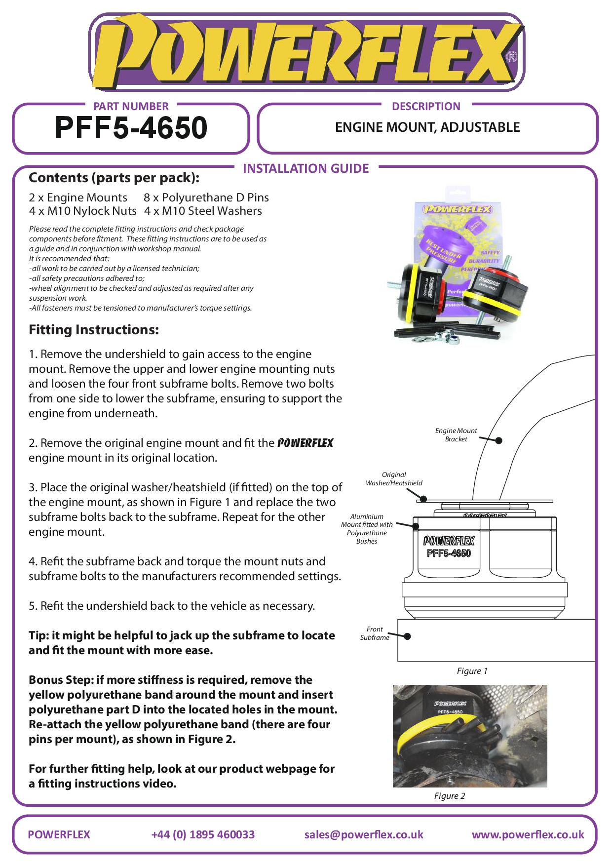 Engine Mount 3 Series, Z Series, road