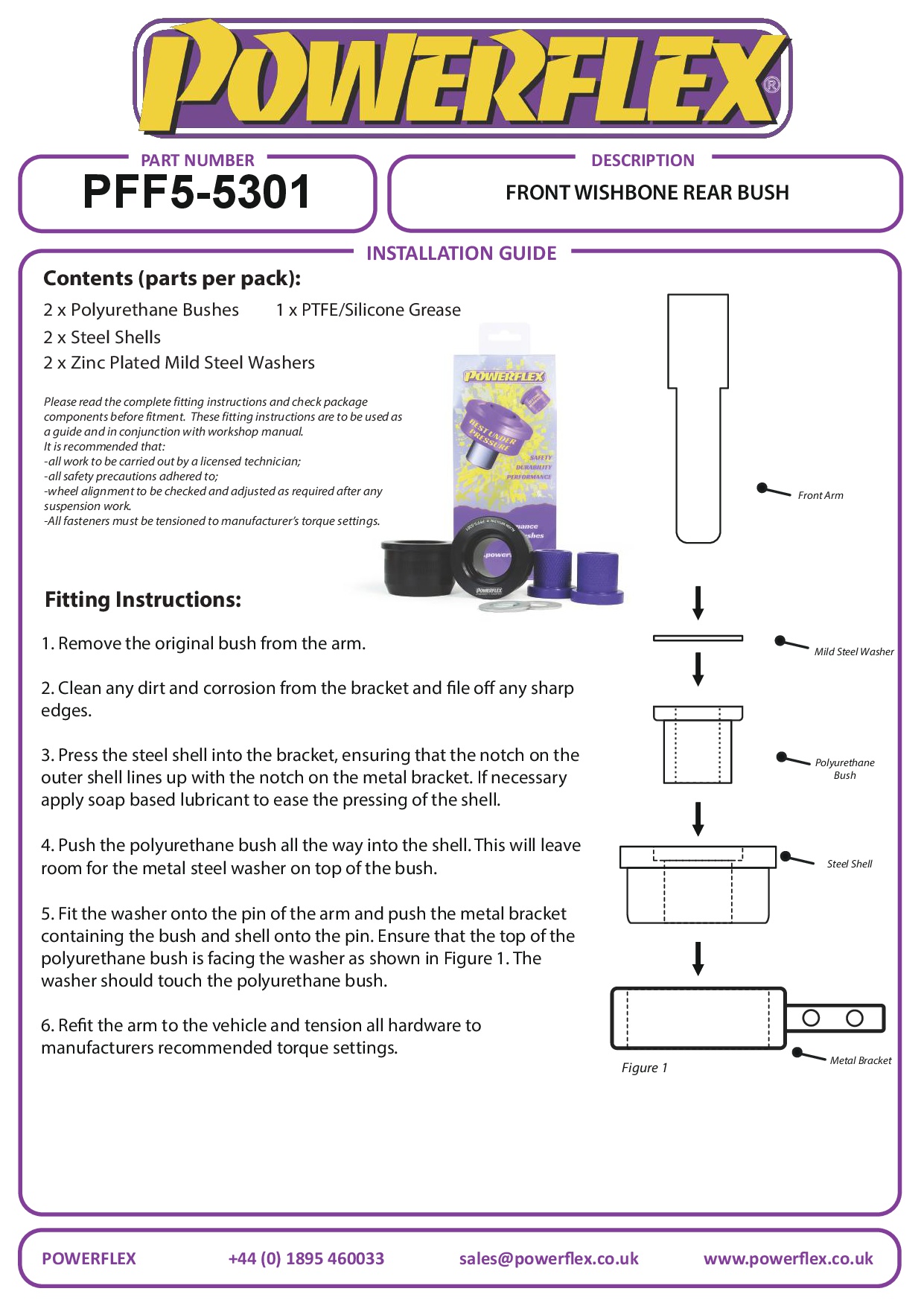 Front Wishbone Rear Bush, Aluminium Outer (Concentric) 3 Series, Z Series, road