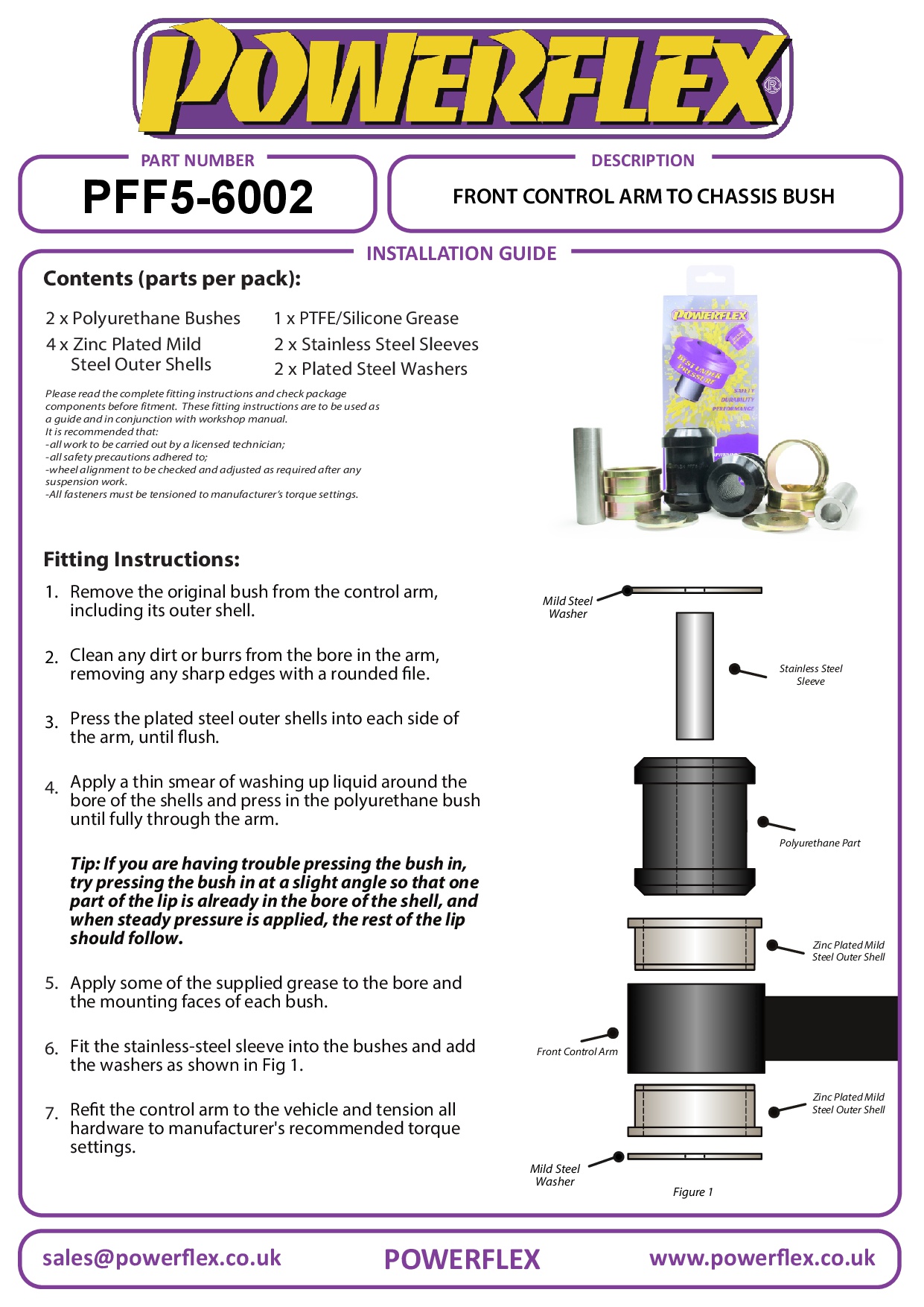 Front Control Arm To Chassis Bush 5 Series, 6 Series, road