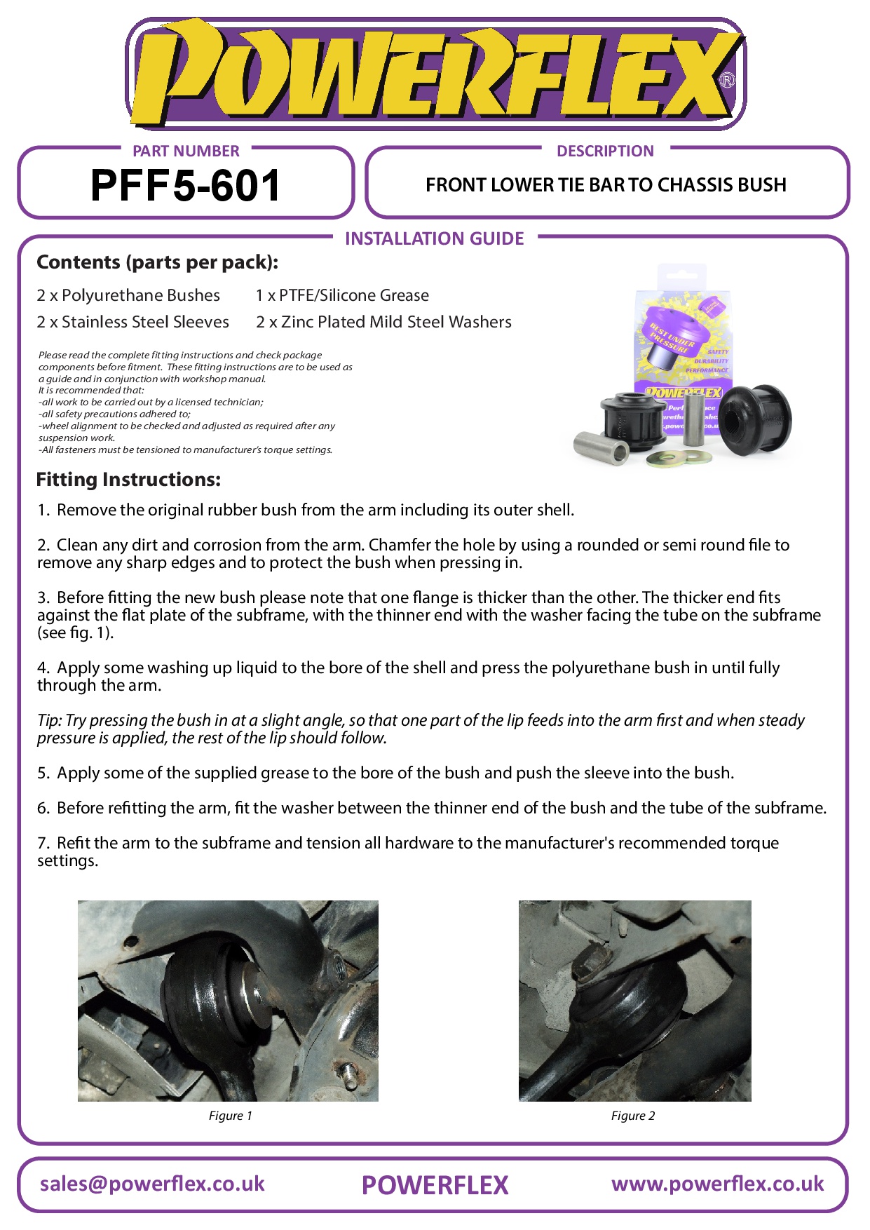 Front Upper Control Arm To Chassis Bush 5 Series, 7 Series, 8 Series, black