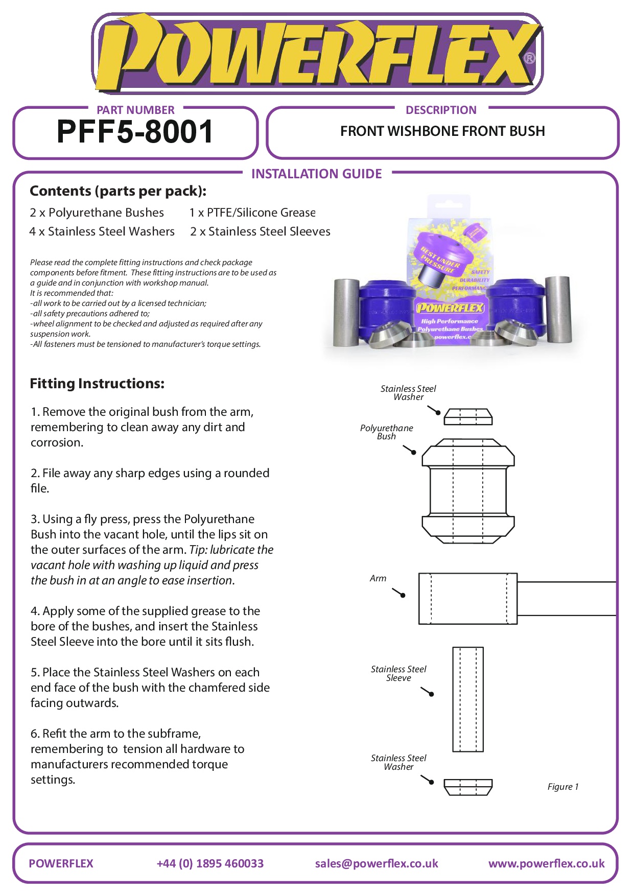 Front Wishbone Front Bush i3, road