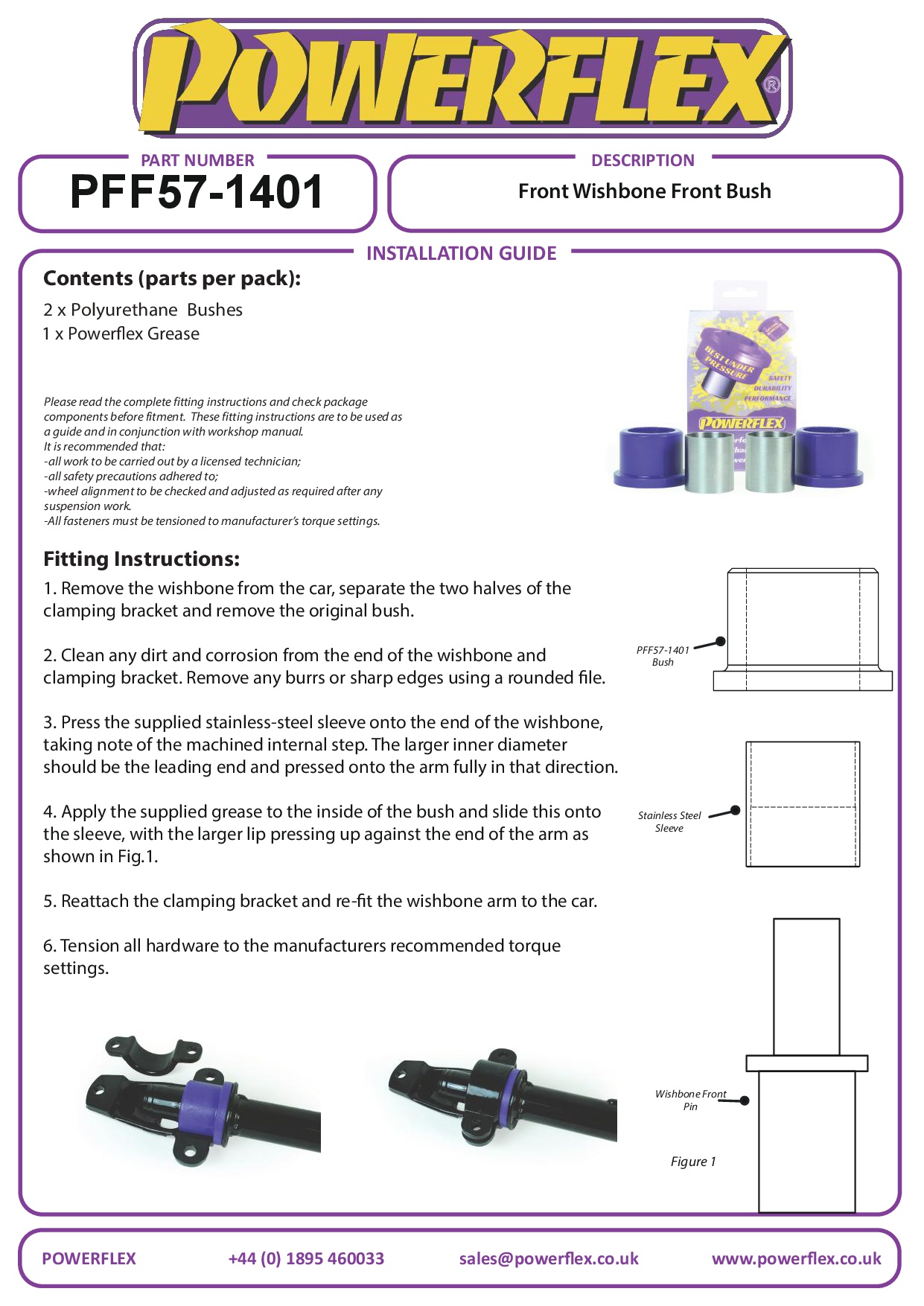 Voorste draagarm voorste bus 911 Classic, 911 Classic, 912, 912, black
