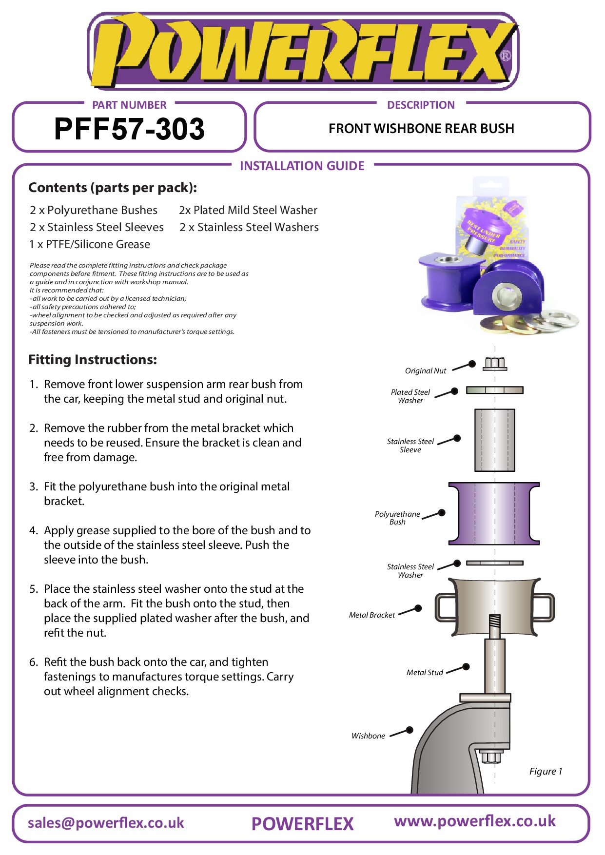 Front Wishbone Rear Bush 944 inc S2 & Turbo, 968, road