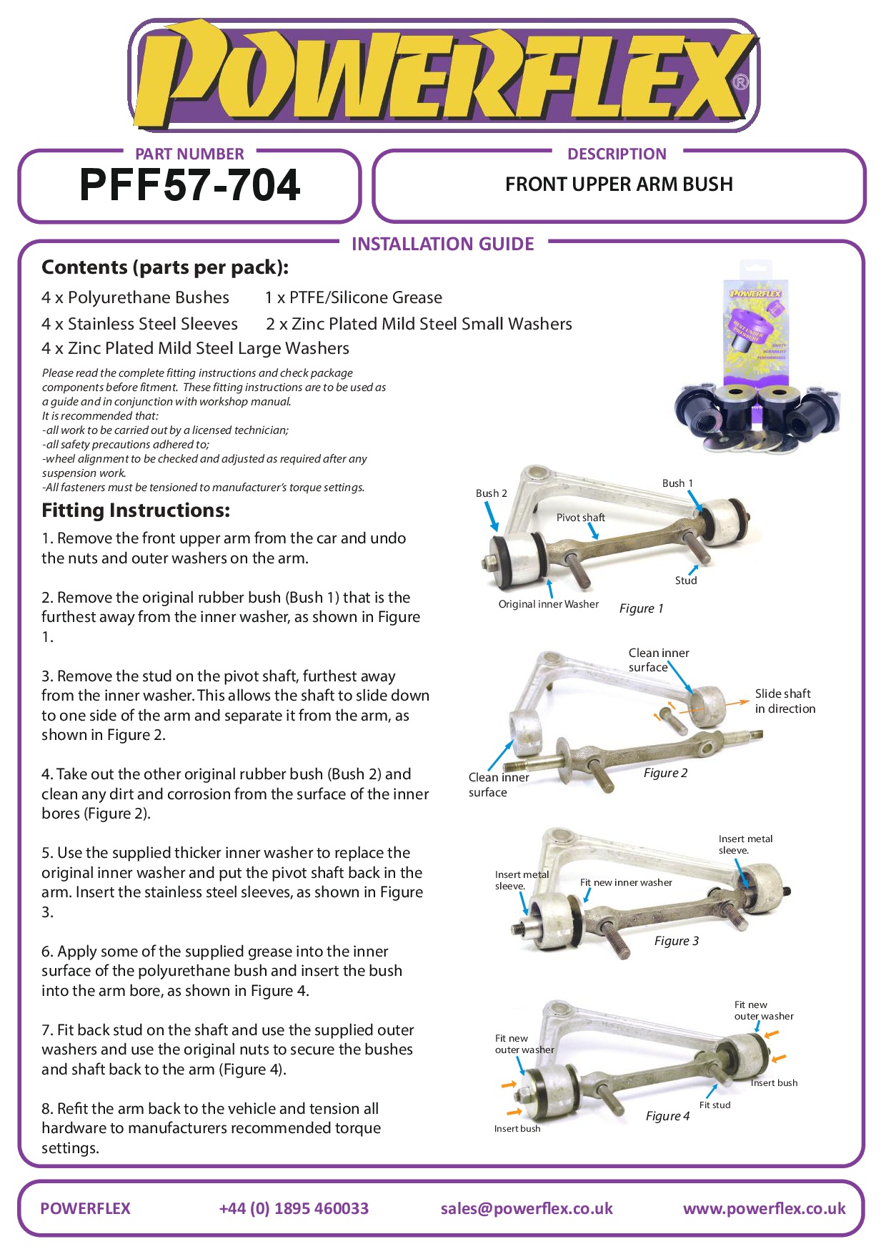 Front Upper Arm Bush 928, road