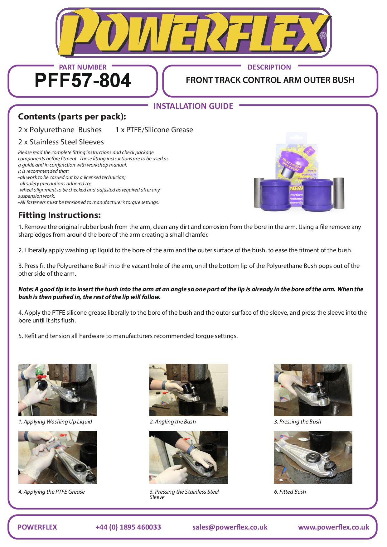 Buitenste bus van draagarm voorste spoor 911 991, 911 992, 911 997, 981 Boxster/Cayman, 982, 987 Boxster, 987C Cayman, straat