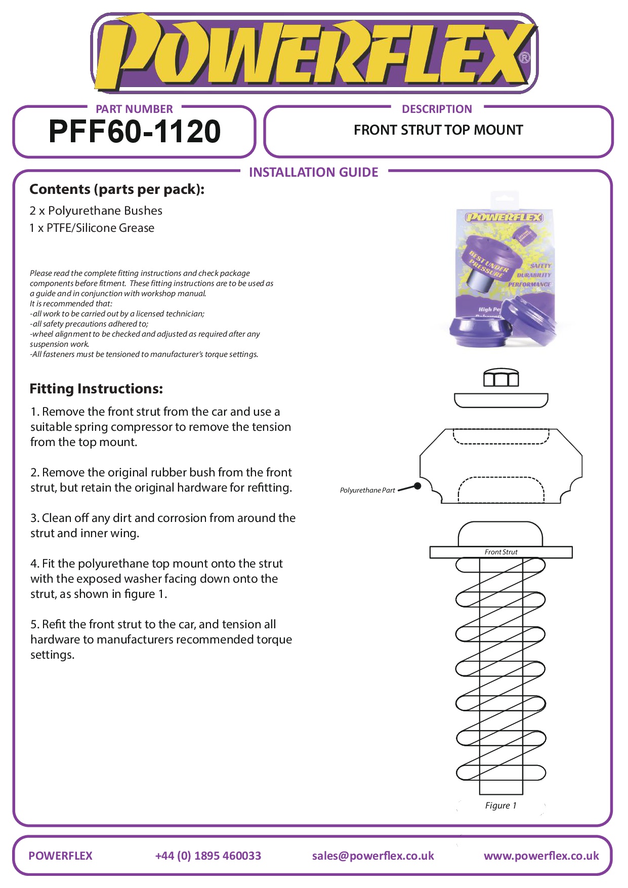 Front Strut Top Mount Clio Models, Twingo, Wind, black